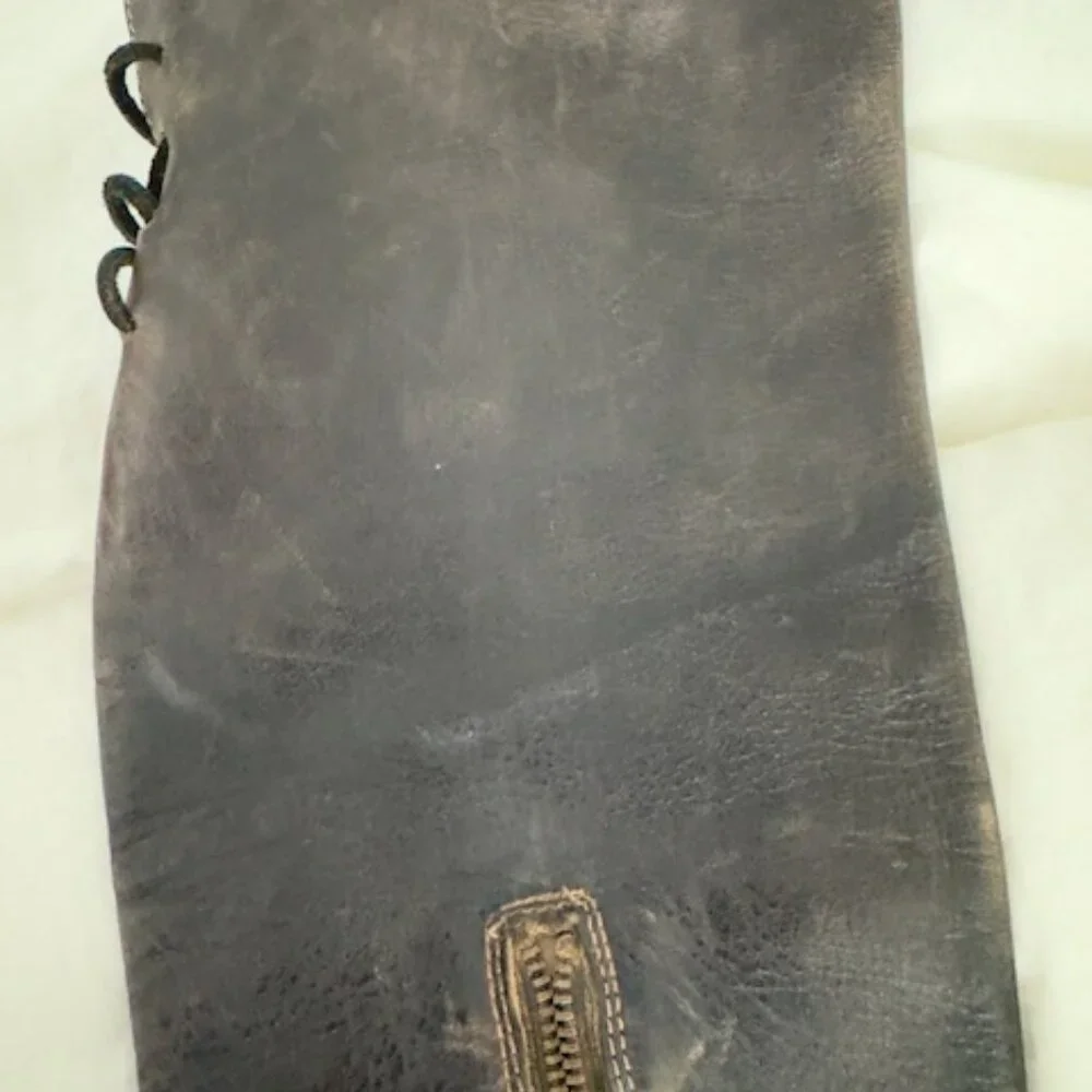 Rare! Bed Stu Manchester Two Tone Knee High Distressed Leather Riding Boots - Picture 6 of 10